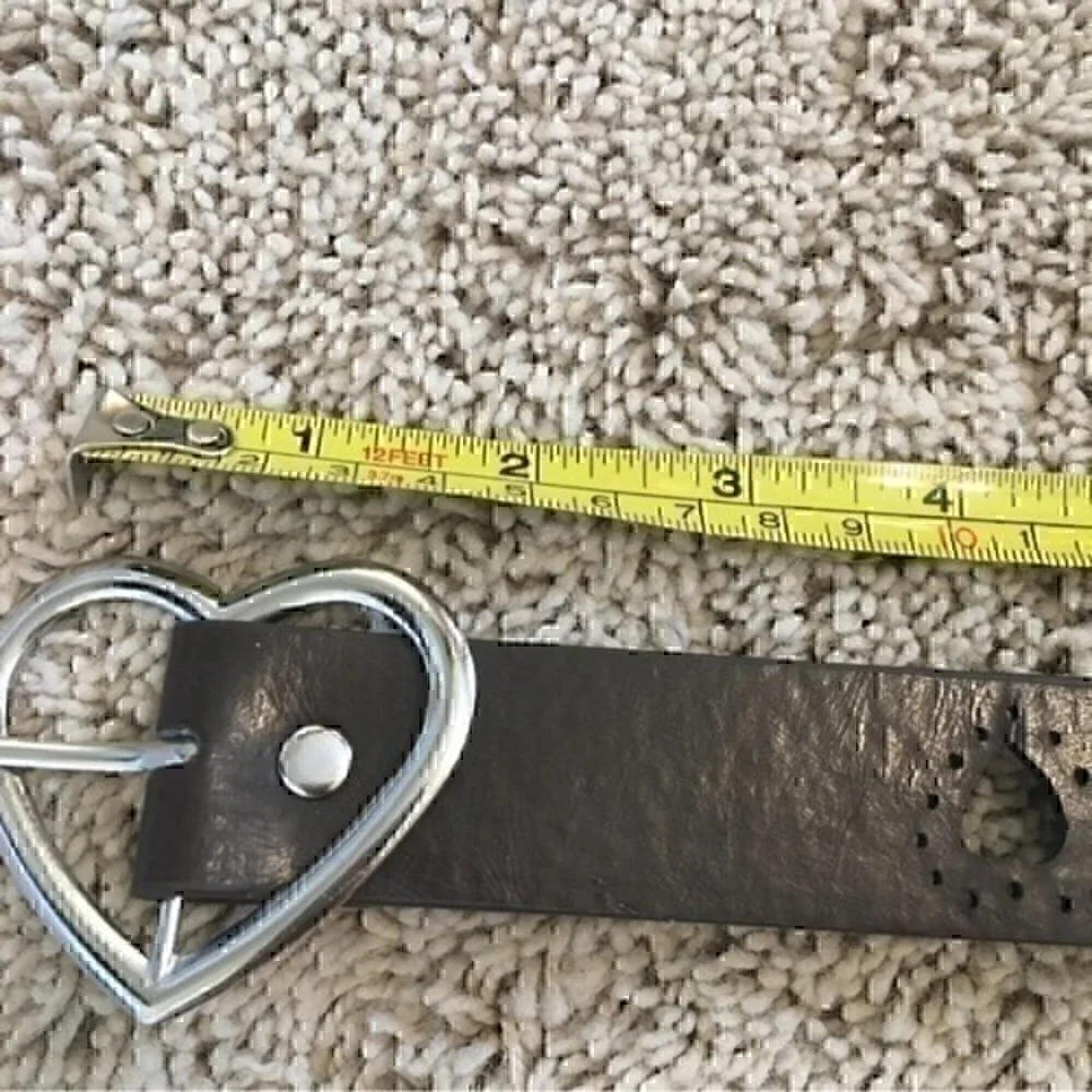 Girls size medium cutout heart belt